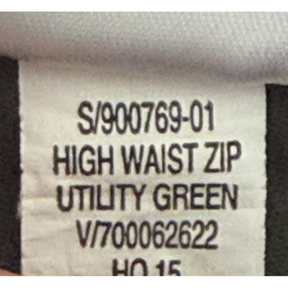 Banana Republic High Waist Women's Skinny Ankle Zip Pants Sz 10 Utility Green - Picture 4 of 10
